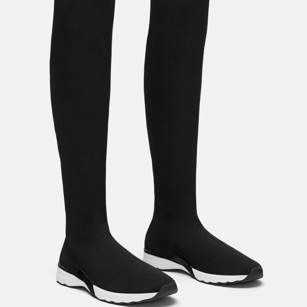 Zara over the knee fabric sneakers